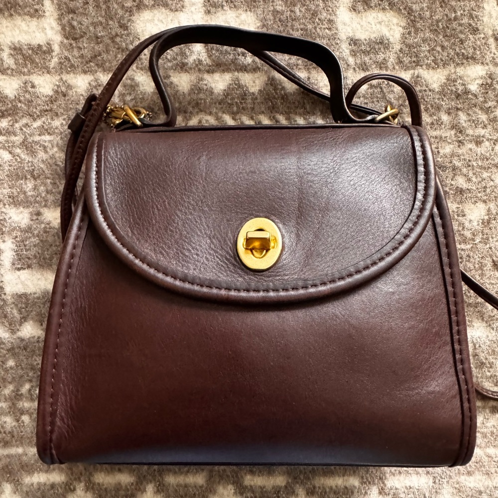 Vintage Coach Mahogany Regina Bag 9983